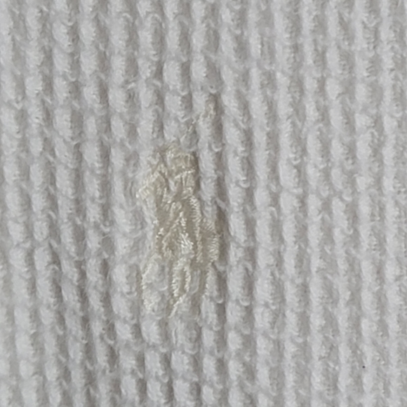 Polo Sport Ralph Lauren Vintage Waffle Zip Up Swatshirt White Men's Size M - Picture 6 of 16